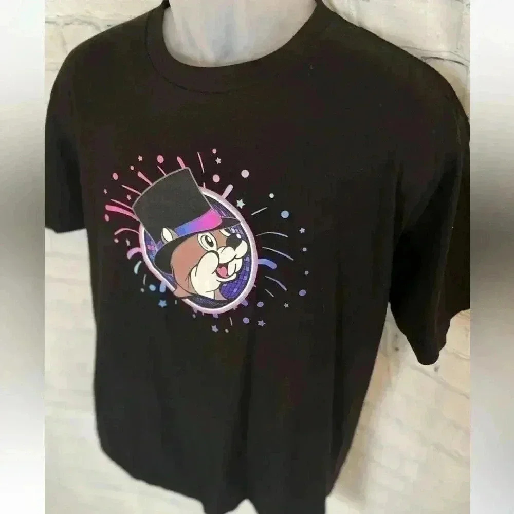 Buc-ee's T Shirt Adult L Black Happy New Year 2023 Short Sleeve Crew Neck beaver - Picture 13 of 15